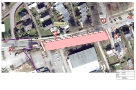 Halbseitige Straßensperrung Ellerbeker Straße